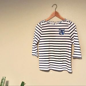 NWOT OshKosh B’gosh Boat Neck Striped Short Sz 14